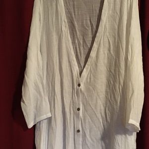 Linen see through top. 2x